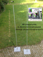 Ballonstnder Standfu Fuplatte+Stange Metallstnder schwer optimal fr Outdooreinsatz